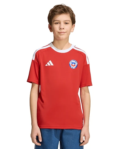 adidas Boys' 8-20 Chile Pull-On Home Fan Jersey T-Shirt