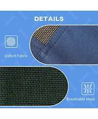 Aostirmotor 30" Elevated Dog Cot, Uv protection canopy, breathable cooling, portable foldable, sturdy raised design