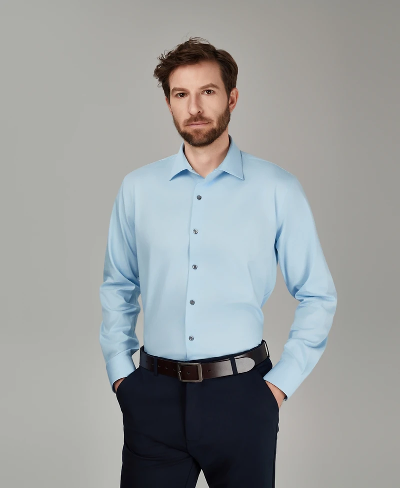 Alfani Men's Regular Fit Solid Dress Shirt, Macy's Exclusive