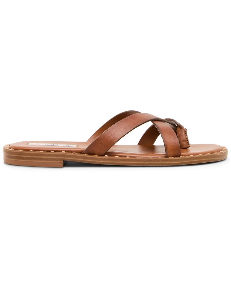 Steve Madden Women's Brutus Studded Slip-On Slide Sandals