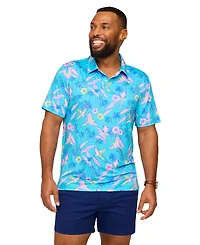 Chubbies Men's The Flock Party Printed Polo Shirt