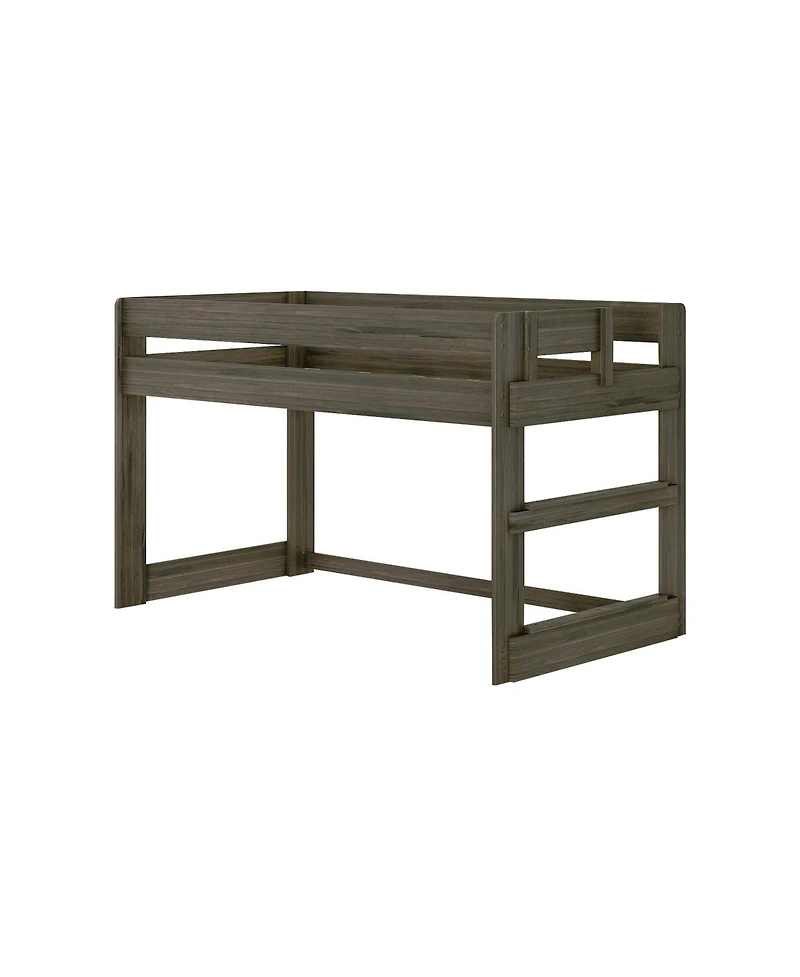 Max & Lily Farmhouse Twin Low Loft Bed Frame