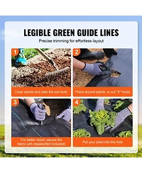 Sugift Premium Heavy Duty Weed Barrier, 4FTx300FT, Woven Geotextile for Landscaping