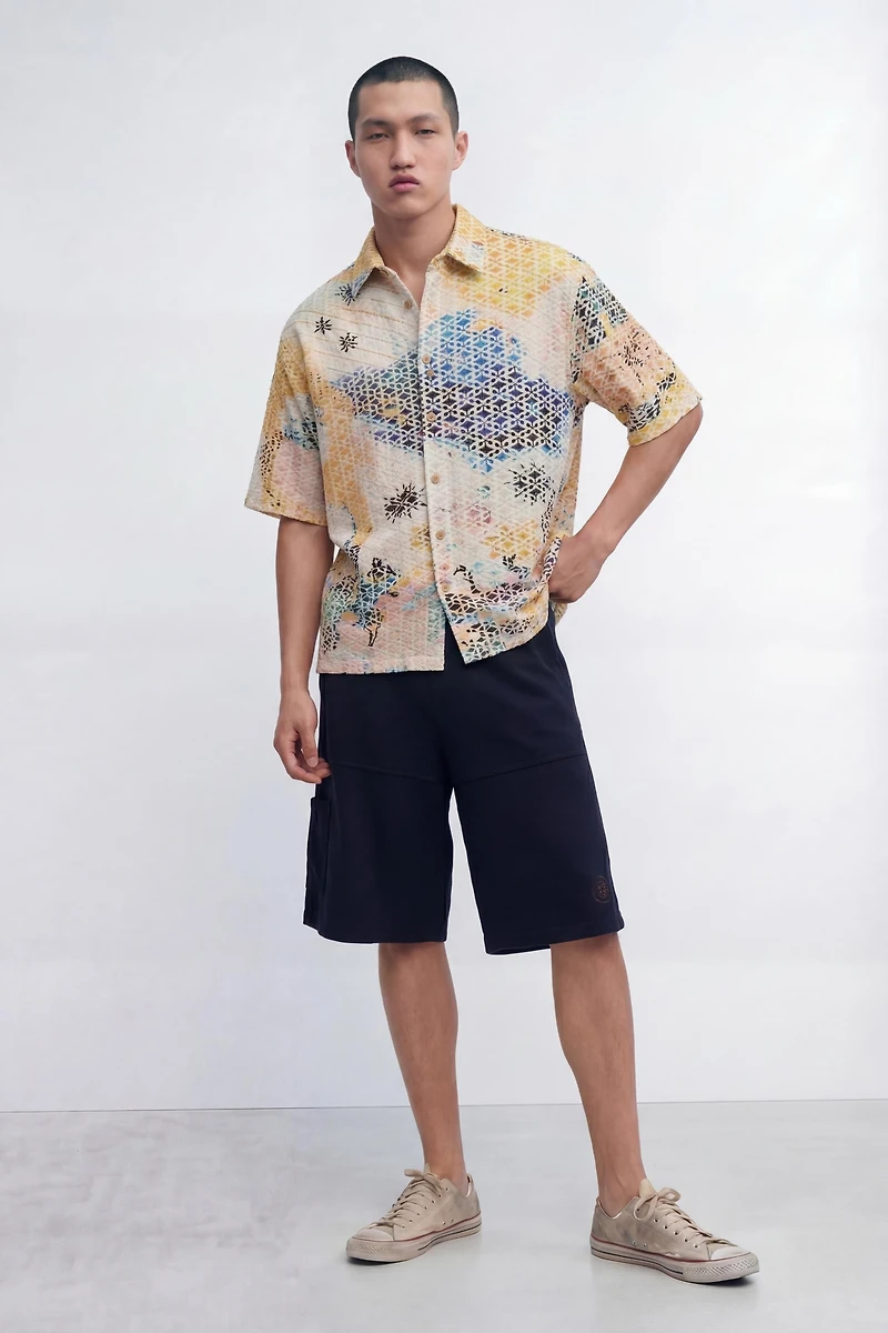 Desigual Men's Embroidered printed shirt