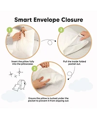 KeaBabies Toddler 2-Pack Waterproof Pillowcases for 13x18 Pillow, Soft Pillow Protector Cover Sleeping, Durable