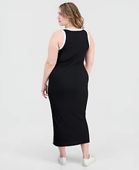 Derek Heart Trendy Plus Bodycon Maxi Dress
