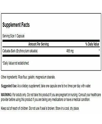 Swanson Catuaba Bark 465 Milligrams 120 Capsules Component