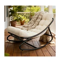 gaomon Outdoor Rocking Chair with Thick Cushion