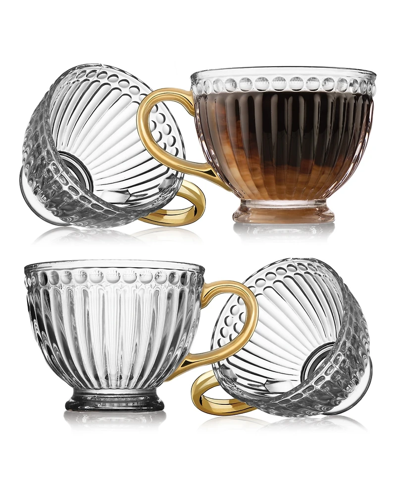Godinger Triumph Oversized Coffee Mugs, Set of 4