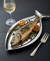 Godinger Stainless Steel 7" Small Fish Platter