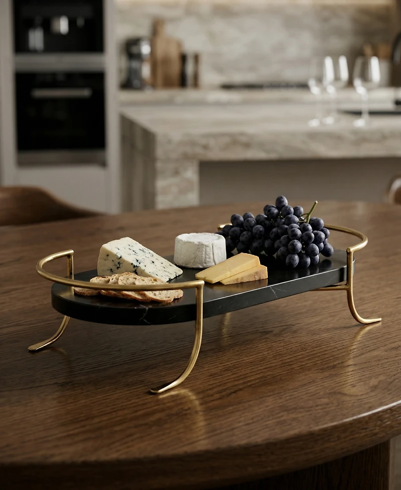 Godinger Farrah Oval Marble Tray