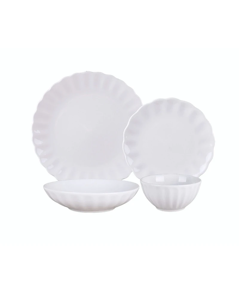 Godinger Viera Porcelain 16-Pc. Dinnerware Set, Service For 4