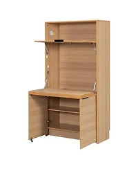 Streamdale Furniture Multifunctional Kitchen Pantry with Hutch and Workstation