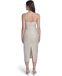 Eliza J Women's Spaghetti Strap V-Neck Midi Dress