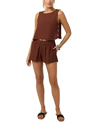O'Neill Women's Smocked Waistband Pull-On Shorts
