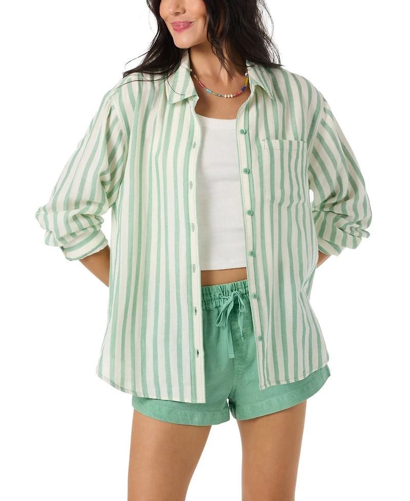 O'Neill Women's Cotton Leni Striped Shirt