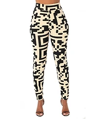 Dai Moda Women's Qr Print Legwarmer Legging