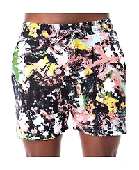 Dai Moda Men's Frenzy print Pull On Shorts