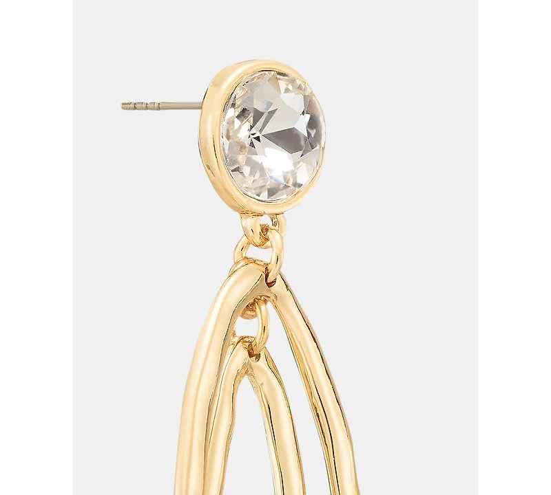 I.n.c. International Concepts Crystal Double Oval Statement Earrings, Macy's Exclusive
