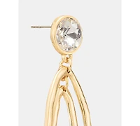 I.n.c. International Concepts Crystal Double Oval Statement Earrings, Macy's Exclusive