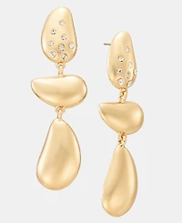 I.n.c. International Concepts Pave Tear-Shape Triple Drop Earrings, Macy's Exclusive