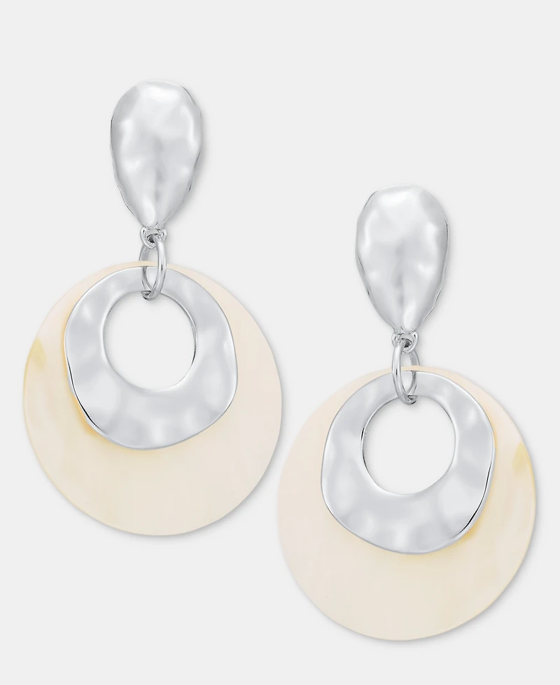I.n.c. International Concepts Double Circle Drop Earrings, Macy's Exclusive