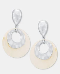 I.n.c. International Concepts Double Circle Drop Earrings, Macy's Exclusive