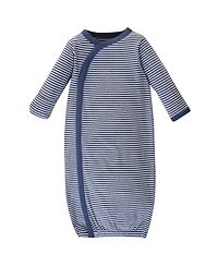 Touched by Nature Baby Boys Unisex Natural Cotton Kimono-Style Gown