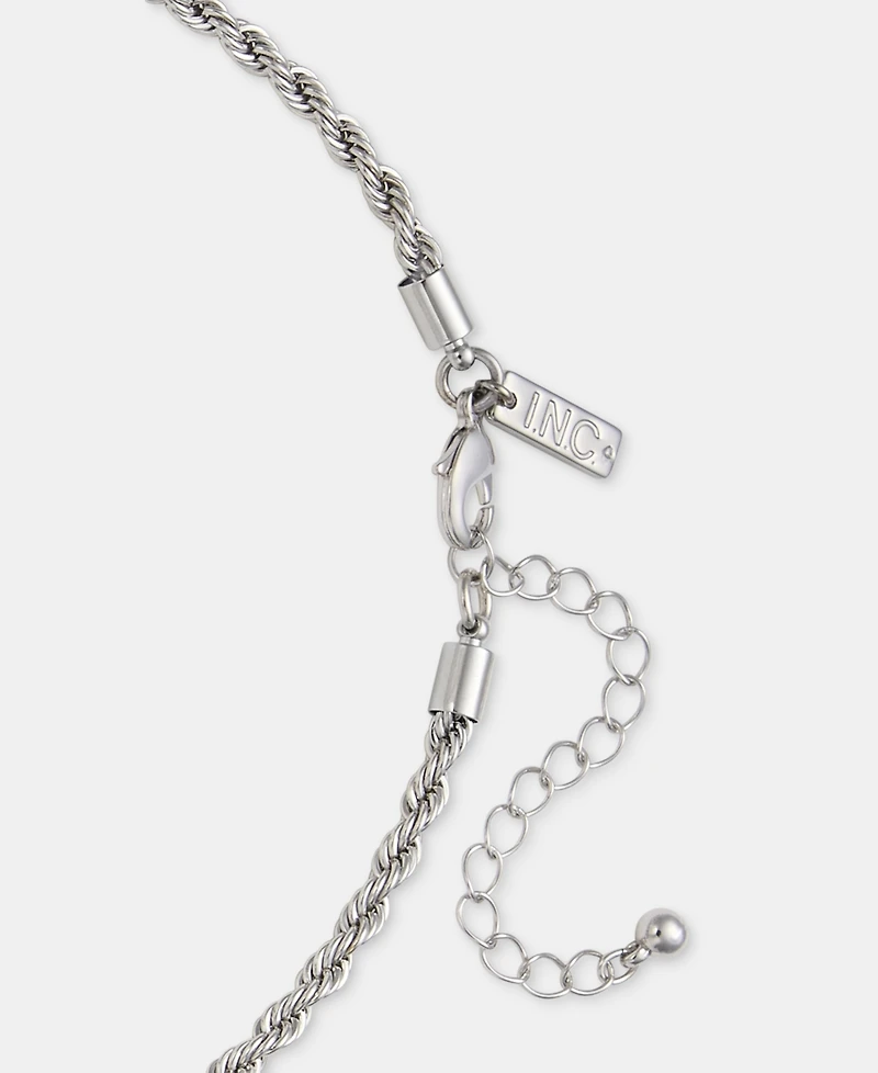 I.n.c. International Concepts Crystal & Shell Pendant Necklace, 16" + 3" extender, Macy's Exclusive