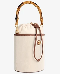 Giani Bernini Linen Bamboo Handle Bucket, Macy's Exclusive