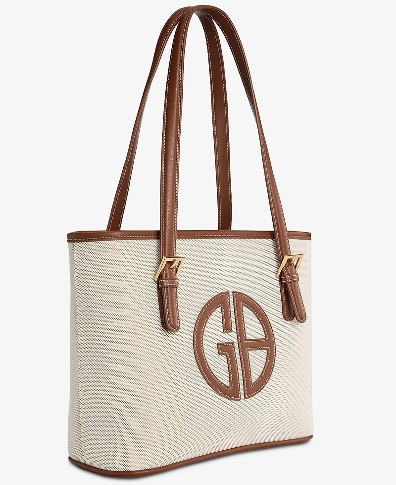 Giani Bernini Linen Logo Tulip Tote, Macy's Exclusive