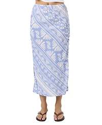 O'Neill Women's Bellamy Abstract Pull-On Midi Skirt