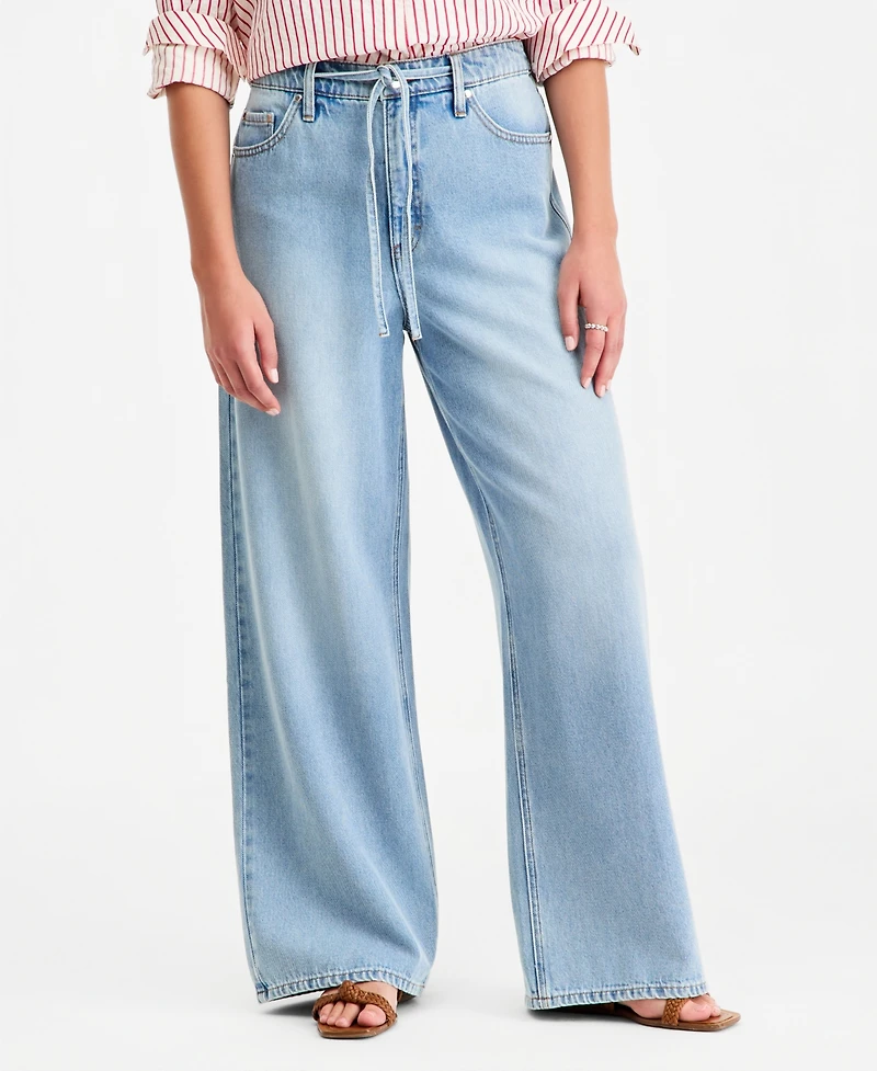 On 34th Women's High-Rise Wide-Leg Soft Denim Jeans, Regular & Short, Macy's Exclusive