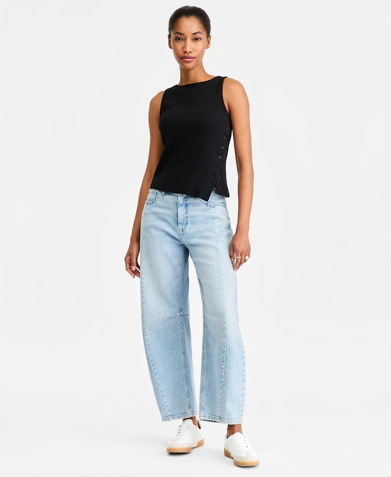 On 34th Women's Boatneck Side Button Tank, Macy's Exclusive