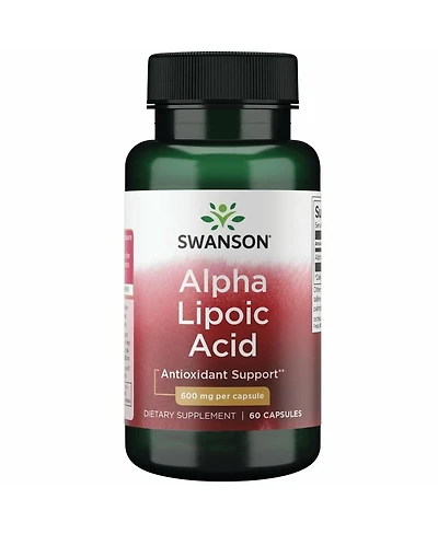 Swanson Alpha Lipoic Acid Natural Supplement for Healthy Blood Pressure Support and Carbohydrate Metabolism