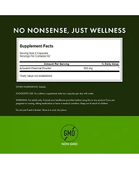 Swanson Activated Charcoal, Healthy Absorption, Helps w/ Bloating and Bowel Regularity, 520 mg per Serving, 120 Capsules