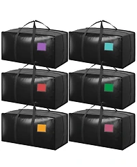 Gnuadz 6 Pack Heavy Duty Moving Bags with Reinforced Zipper
