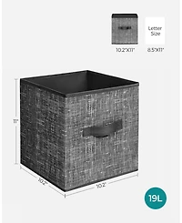 Gnuadz 6PC Storage Cubes Fabric Bins Closet Organizers Foldable