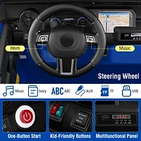 Slickblue Kids 24V Ride-On Car, 2-Seater with Remote Control and 4WD Switchable