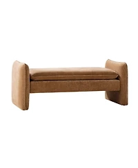 Hulala Home Ella Modern Chenille Fabric Upholstered Bench