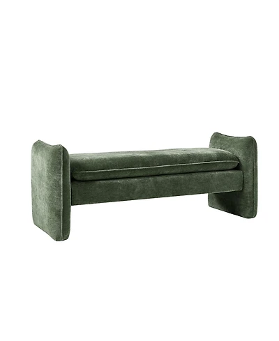 Hulala Home Ella Modern Chenille Fabric Upholstered Bench