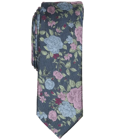 Bar Iii Men's Foster Floral Pattern Skinny Tie, Macy's Exclusive