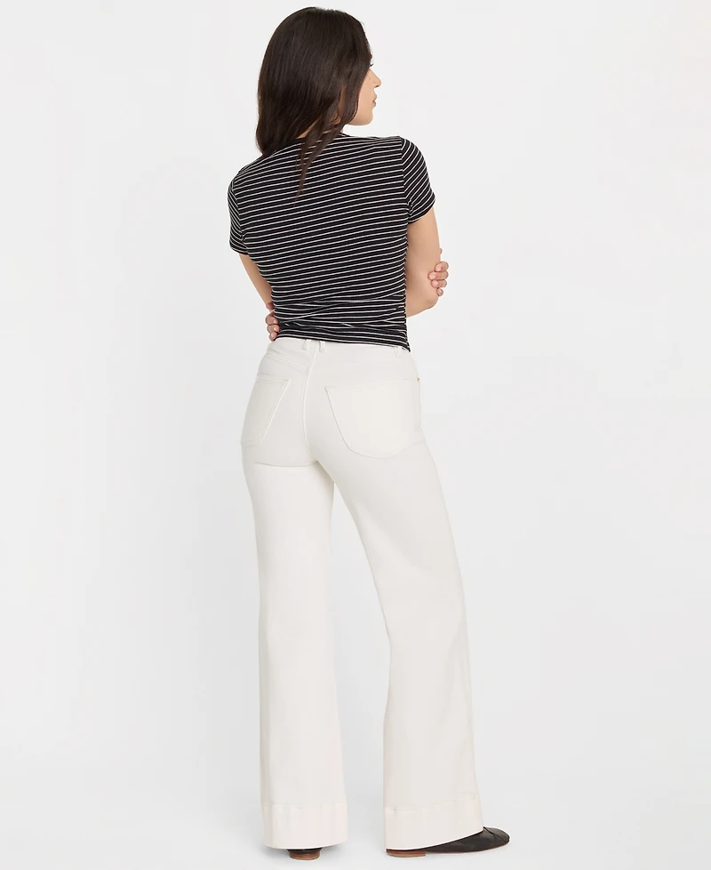Good American Women's High-Rise Palazzo Jeans