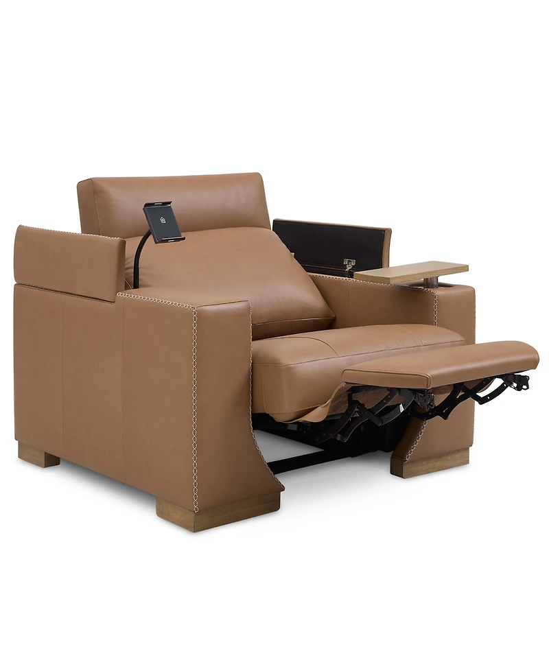 Holtman 33" Leather Power Recliner