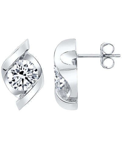 Macy's Certified Lab Grown Diamond Stud Earrings (2 ct. t.w.) 14k White Gold (Also Available Yellow Gold)