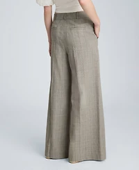 Kenneth Cole Women's High-Rise Pleated Wide-Leg Pants
