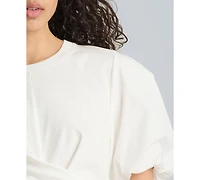 Kenneth Cole Women's Crewneck Wrap T-Shirt