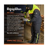 RefrigiWear Men's FrostFlex Insulated Quilted Pants - -20°F Cold Protection, Flexible and Water-Repellent Workwear