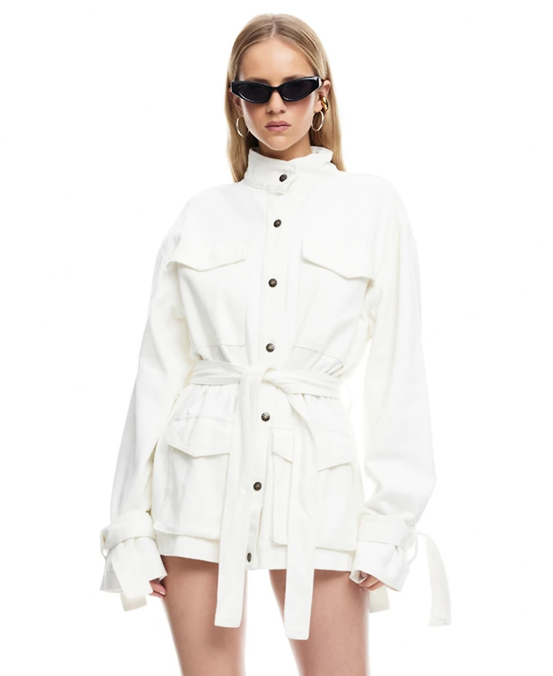 Lioness Women's Sweetness Overshirt Turtle Neck Jacket