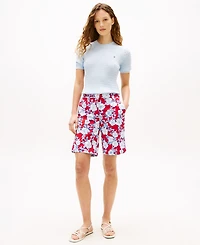 Tommy Hilfiger Women's Twill Slim Straight Shorts